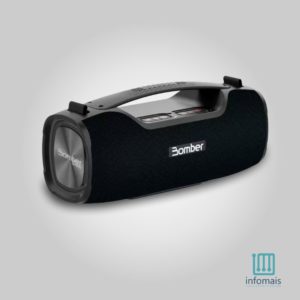 Caixa de Som Bomber Bass, Bluetooth, Preto