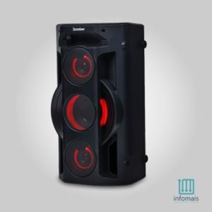 Caixa De Som Portátil Bluetooth  C/ Led Bomber Play 770